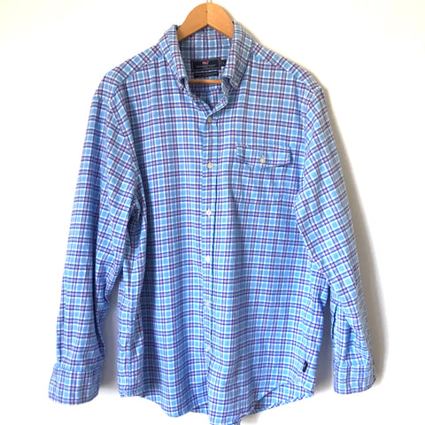 Vineyard Vines Classic Fit Crosby Plaid Shirt- Size L