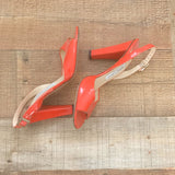 Jimmy Choo Red Slingback Heels- Size 39.5 (See Notes)
