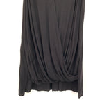 Bailey44 Black Drape Front Tank with Leather Straps- Size XS