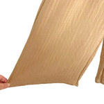 HYFVE Tan Seaside Retreat Wide Leg Cropped Pant Set NWT- Size S (sold as set, sold out online)