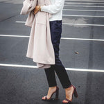 Zara Woman Cropped Navy Pants- Size S (Inseam 26")
