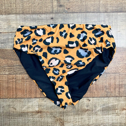 Azure Orange Animal Print Reversible Bikini Bottoms- Size M (we have matching top)