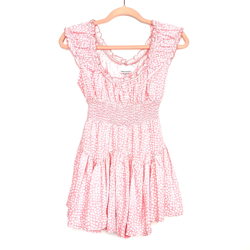 open lace back dress Girls: The Skylar Pink Floral Dress – Shop the Mint main image 0