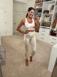 Offline by Aerie Tan/White Tye Dye Leggings- Size M (22.5” Inseam, see notes)