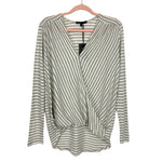 Gibson Grey/White Stripe Surplus Top NWT- Size M