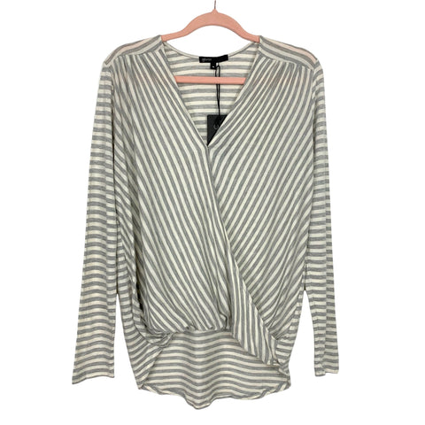 Gibson Grey/White Stripe Surplus Top NWT- Size M