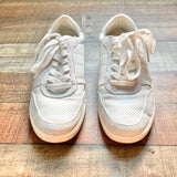 Universal Thread White Mesh Faux Leather Sneakers- Size 6.5 (see notes)