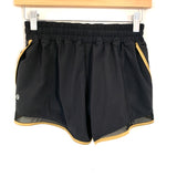 Lululemon Black and Gold Shorts- Size ~4