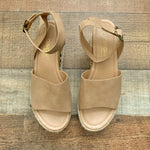 DbDk Fashion Camel Espadrilles- Size 8