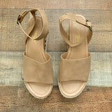 DbDk Fashion Camel Espadrilles- Size 8