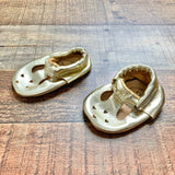 Bird Rock Baby Gold Leather Mary Janes- Size 3