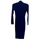 Mossman Navy Mock Neck Bodycon Dress- Size 6