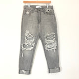 Flying Monkey Ripped Jeans in Grey Wash- Size 27 (Inseam 28”)