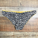 Becca Animal Print/Golden Yellow Reversible Bikini Bottoms- Size M (we have matching top)