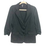 Soho Apparel LTD Black/Grey Stripped Blazer- Size L