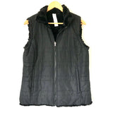 Jockey Black Reversible Faux Fur Vest- Size S