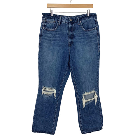 Good American Good Vintage Distressed Denim Jeans- Size 12/31 (Inseam 26")