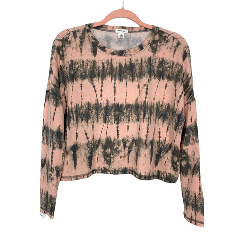 Wild Meadow Pink Tie-Dye Oversized Crop Top- Size S