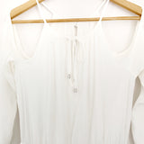 Lovers + Friends White Off the Shoulder Dress- Size S
