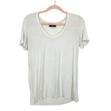 Vici White Round Neck Top- Size S (see notes)