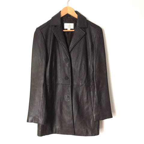 Worthington Black Genuine Lambskin Jacket- Size S