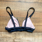 Adore Me Black and Pink Padded Bikini Top- Size S (we have matching bottoms)