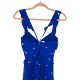 Buddy Love Blue Star Print Lace Up Back Dress NWT- Size XS (sold out online)