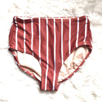 Albion Sydney Striped High Waisted Bottoms- Size S (BOTTOMS ONLY)