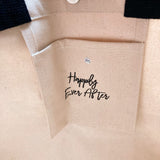 Two's Company Canvas Just Married Tote Bag