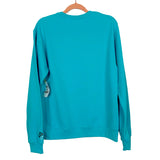 BFFS & Babes Aqua Embroidered Mama and Heart Cuff Sweatshirt NWT- Size S