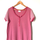 Hanna Andersson Pink Striped Dress- Size L