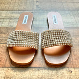 Steve Madden Rhinestone Slide Sandals- Size 7 (Brand New)