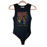 AC/DC Black Sleeveless Bodysuit- Size S