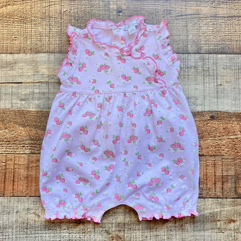 Kissy Kissy Strawberry Print Bubble- Size 9M