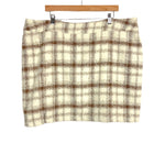 Amaryllis Taupe Plaid She's the One Skirt- Size 2X (sold out online)