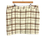 Amaryllis Taupe Plaid She's the One Skirt- Size 2X (sold out online)