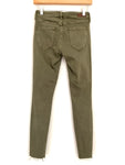 Abercrombie & Fitch Olive Distressed Super Skinny Jean- Size 24 (Inseam 26”)