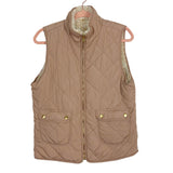 Pink Lily Always Finding You Camel Quilted and Fleece Reversible Vest- Size M (see notes)