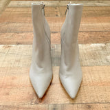 Marc Fisher Grey Leather Side Zip Booties- Size 7 (See Notes)