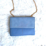 Moda Luxe Blue Studded Handbag (see notes)
