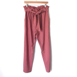 Grace Karin Salmon Pink Paperbag Waist Pants NWT- Size XXL (Inseam 27")