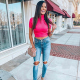 Lovers + Friends Turtleneck Sweater Crop Top NWT- Size S