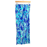 Lilly Pulitzer Blue and Green Print Pants- XS (Inseam 30”)