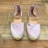 Old Navy Light Purple Ankle Wrap Espadrilles - Size 10 (See Notes)
