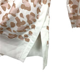No Brand Cream Animal Print Crewneck Sweatshirt- Size S