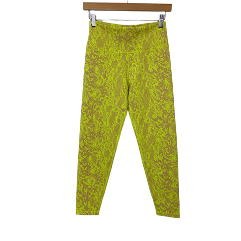 Sweaty Betty Neon Snakeskin Print 7/8 Length Leggings- Size M (Inseam we have matching sports bra)