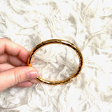 Nest Hammered Gold and Turquoise Rosewood Braclet Set