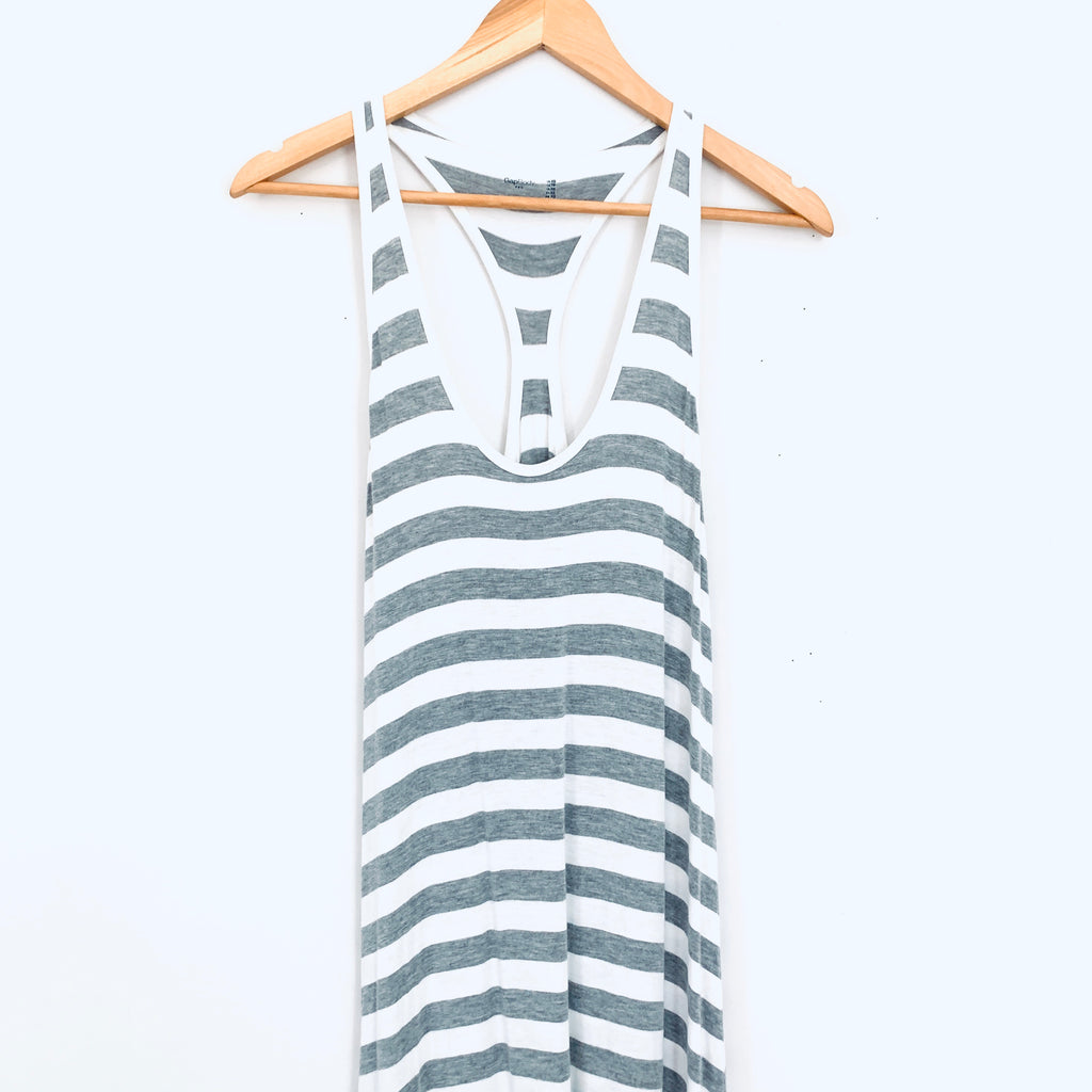 Gap Body Grey & White Striped Maxi Dress- Size XS The Saved Collection Gap Body Grey & White Striped Maxi Dress- Size XS The Saved Collection