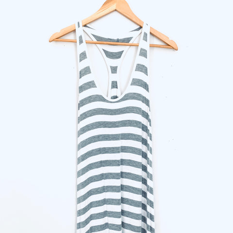 Gap Body Grey & White Striped Maxi Dress- Size XS The Saved Collection Gap Body Grey & White Striped Maxi Dress- Size XS The Saved Collection