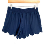 Lilly Pulitzer Navy Scalloped Shorts- Size S